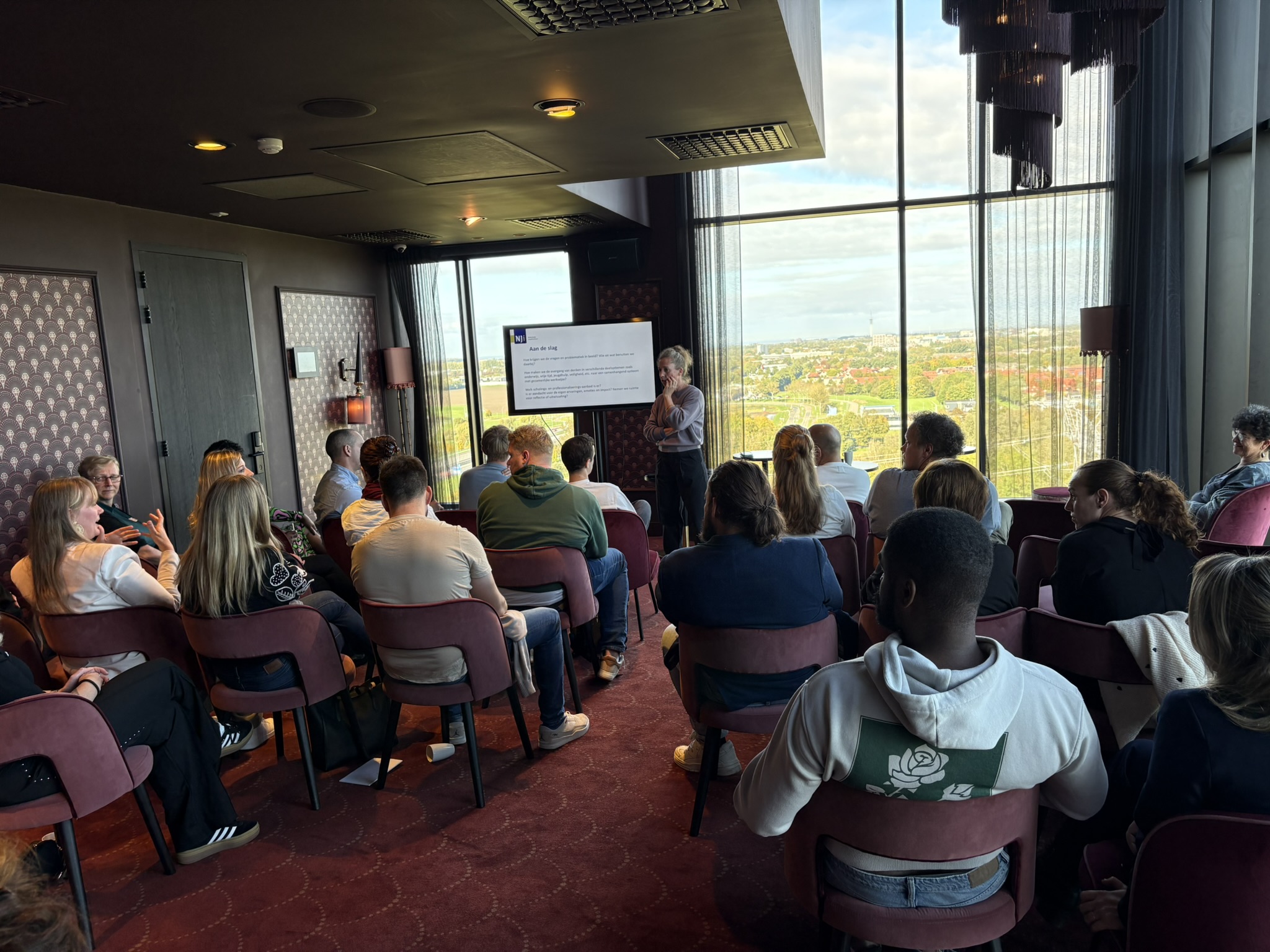 Werksessie in de Skybar